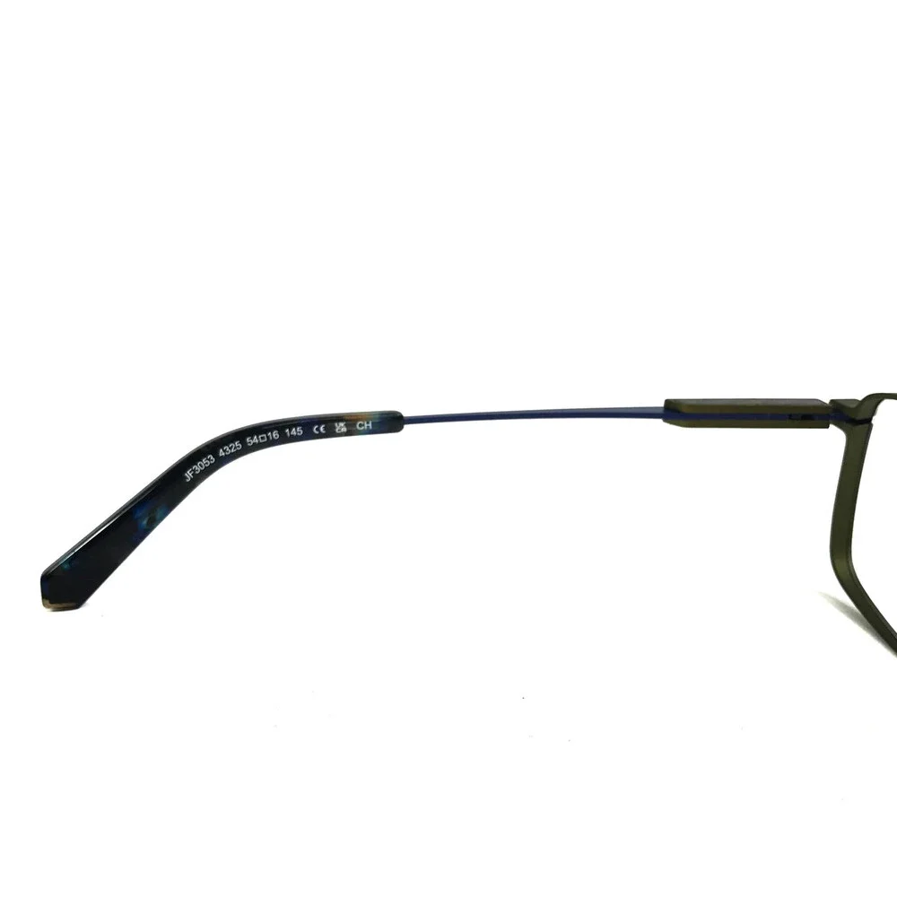 J.F. Rey Eyeglasses Frames JF3053 4325 Blue Green Rectangle Full Rim 54-16-145